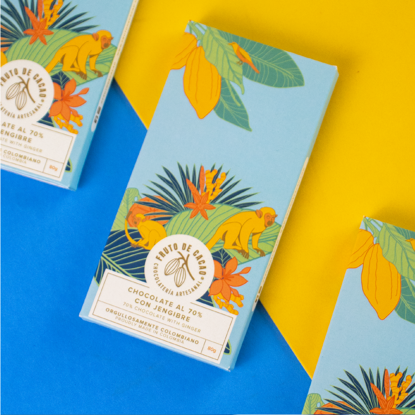 Barra de chocolate al 70% con Jengibre