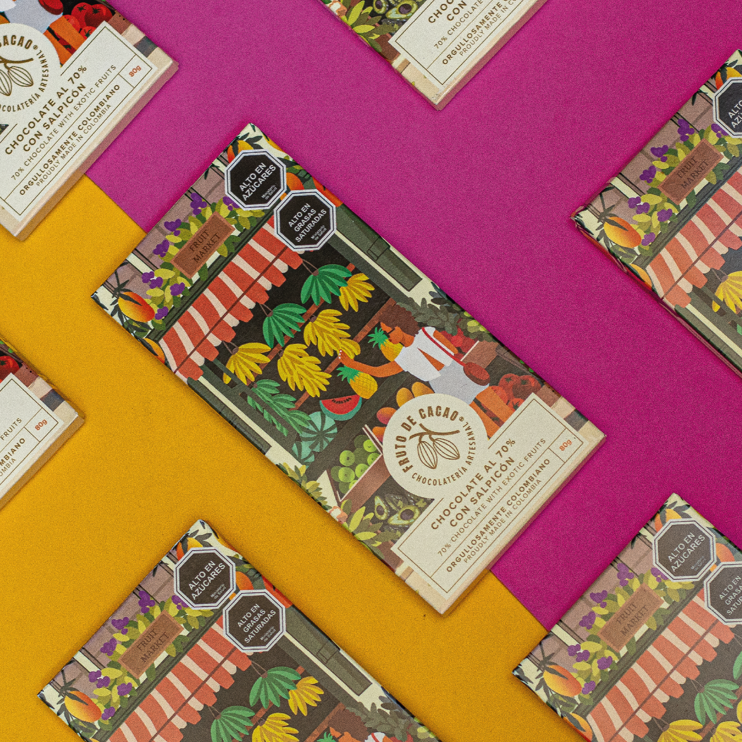 Barra de chocolate 70% con Salpicon