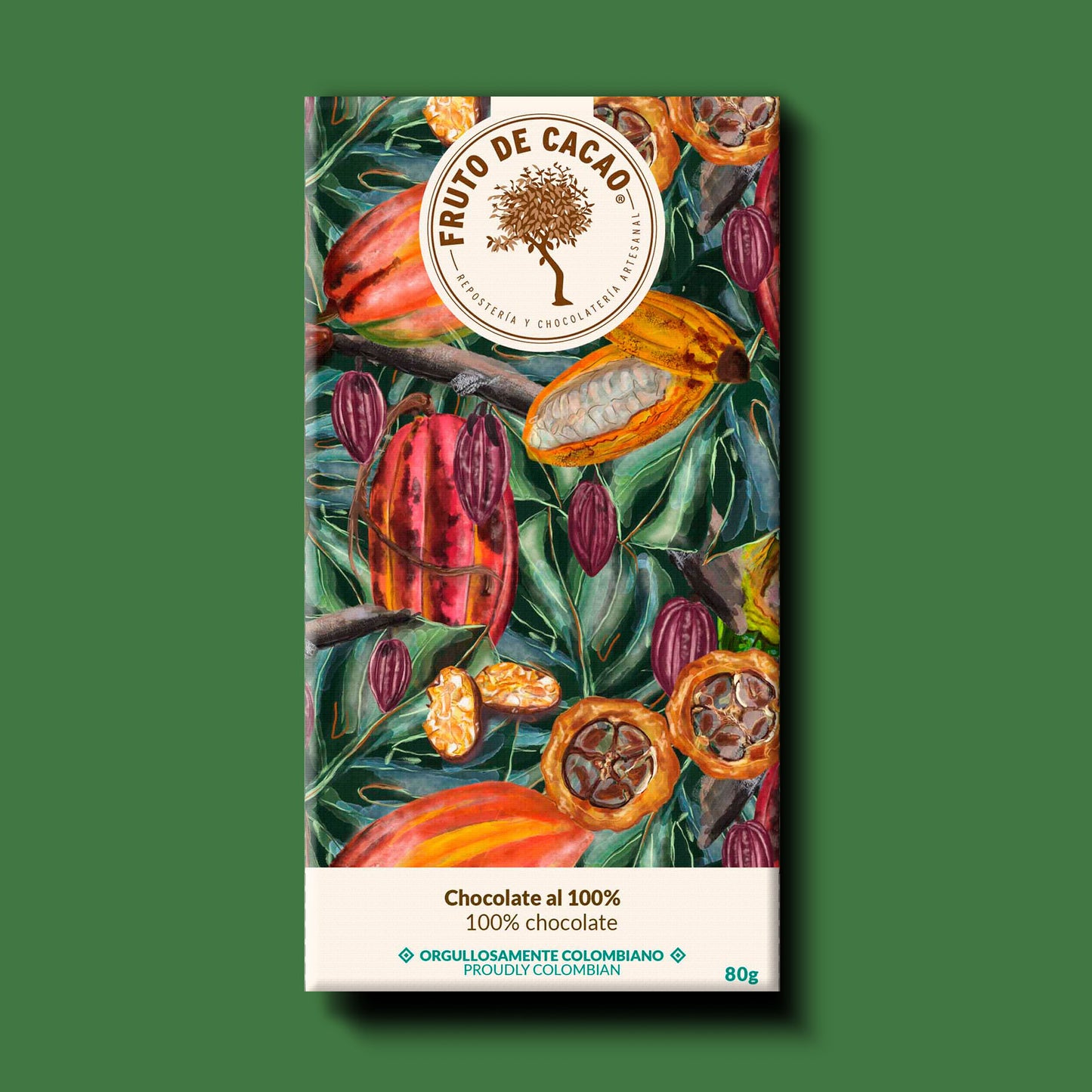 Barra de chocolate 100%