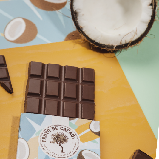 Barra de chocolate 60% con leche de coco