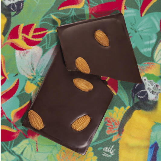 Barra de chocolate 80% con Almendras - Ailé
