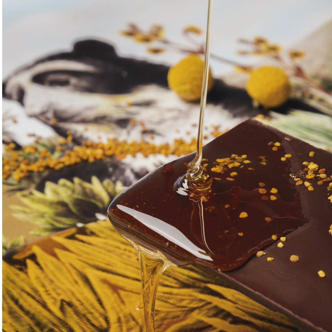 Barra de chocolate 80% con Polen