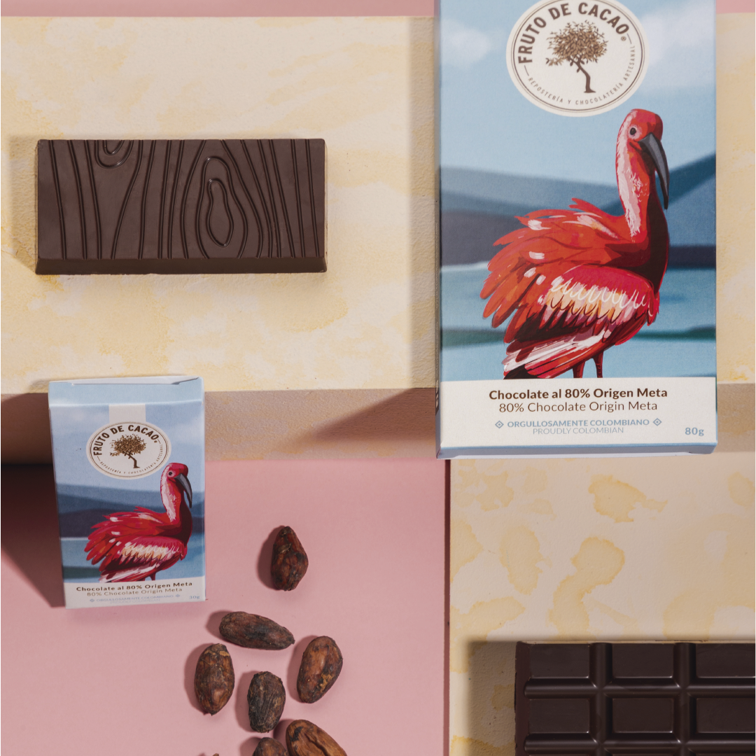 Barra de chocolate 80% Origen Meta