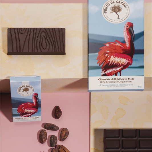 Barra de chocolate 80% Origen Meta