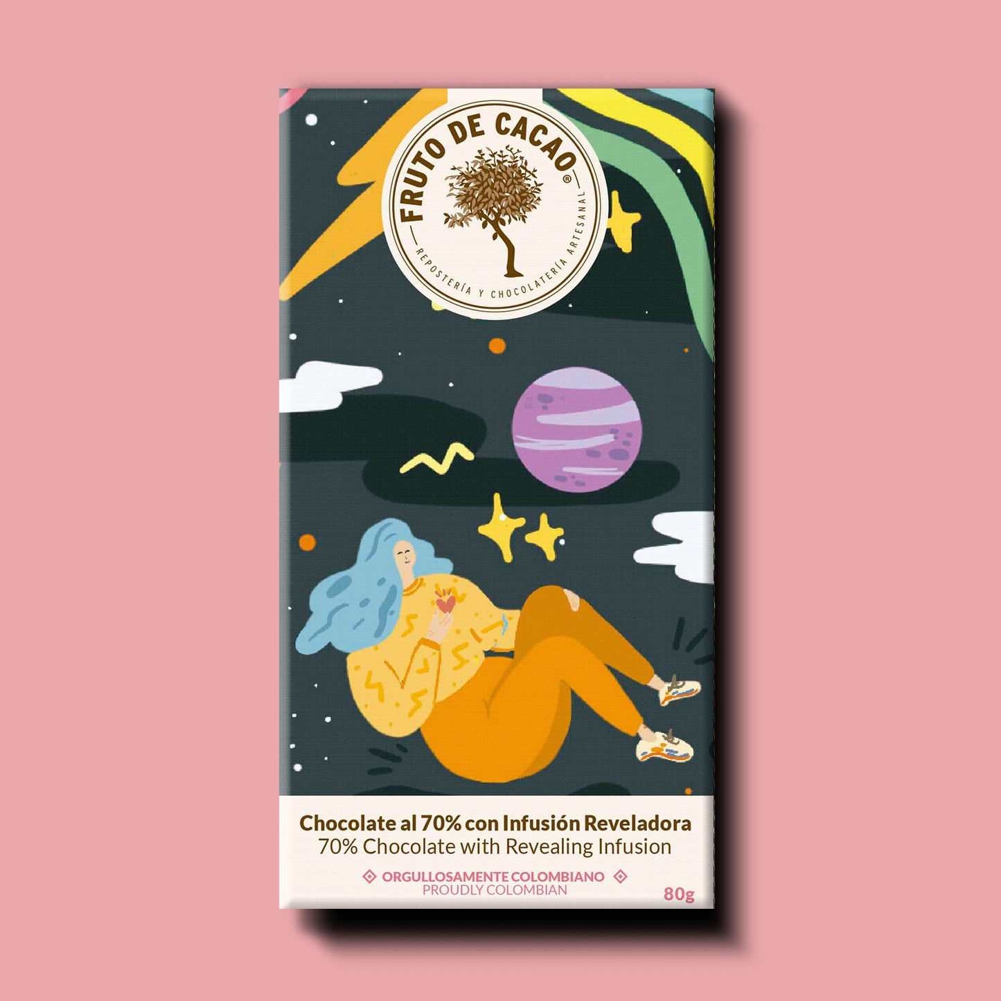 Barra de chocolate 70% Infusión reveladora